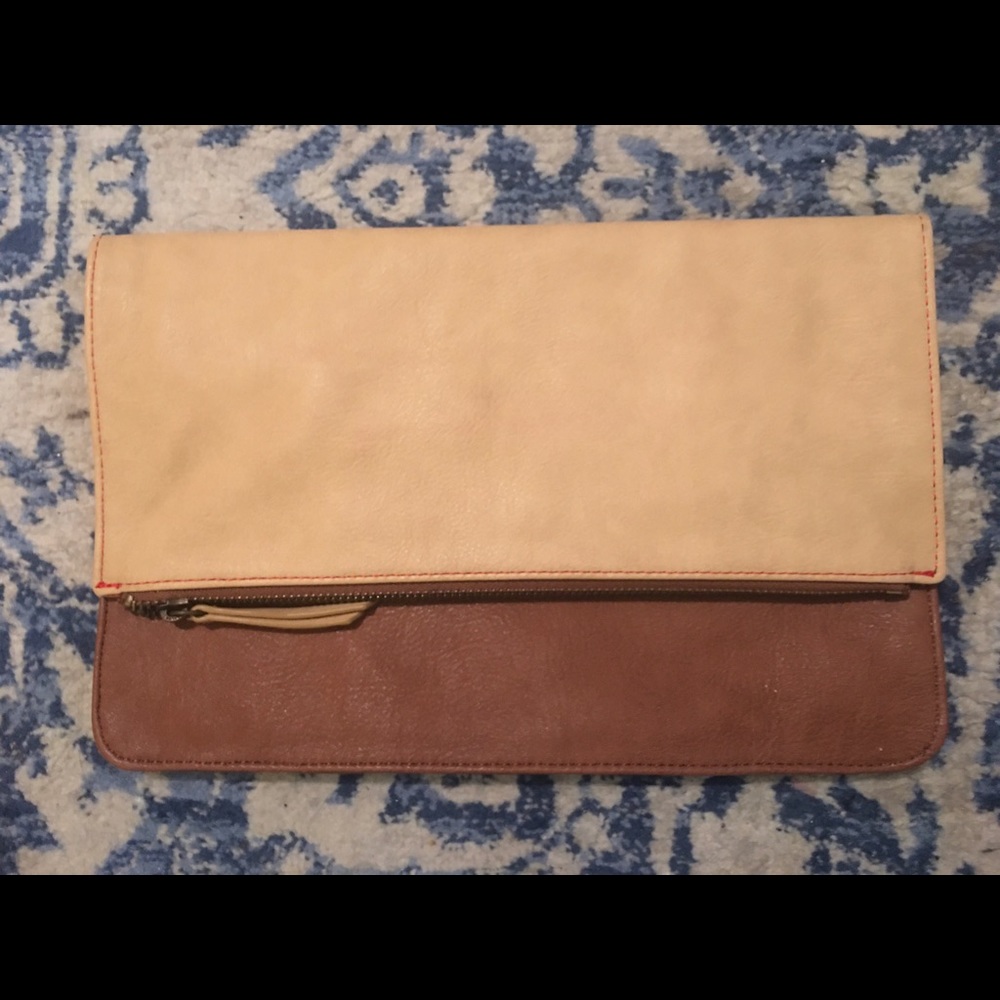 Two-Tone Clutch Purse